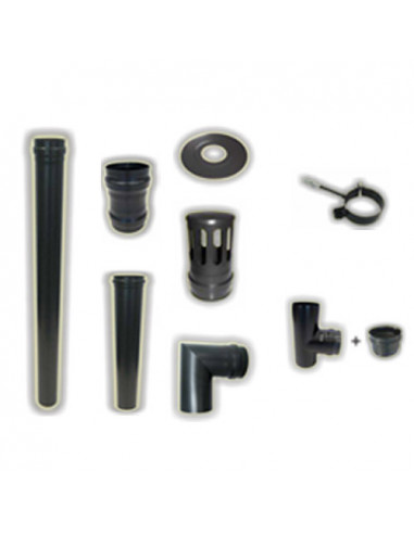 Kit scarico fumi interno per Stufa Pellet cm. 275 - Climaway