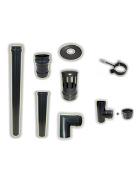 Kit scarico fumi interno per Stufa Pellet cm. 275 - Climaway