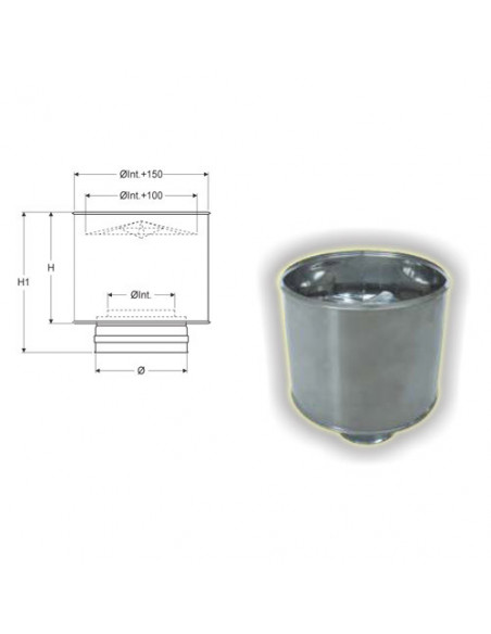 Kit scarico fumi interno/esterno per Stufa Pellet cm. 350 - Climaway