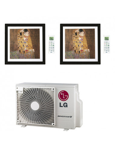 Climatizzatore Condizionatore LG Artcool Gallery R32 Dual Split Inverter 9000 + 9000 BTU con U.E. MU2R15 NOVITÁ Classe A+++/A...
