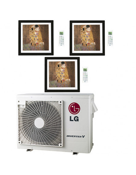 Climatizzatore Condizionatore LG Artcool Gallery R32 Trial Split Inverter 9000 + 12000 + 12000 BTU con U.E. MU3R21 NOVITÁ Cla...