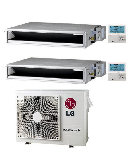Climatizzatore Condizionatore LG Canalizzabile R32 Dual Split Inverter 9000 + 18000 BTU con U.E. MU3R19 NOVITÁ Classe A+++/A+...