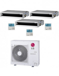Climatizzatore Condizionatore LG Canalizzabile R32 Trial Split Inverter 9000 + 9000 + 18000 BTU con U.E. MU4R25 NOVITÁ Classe...