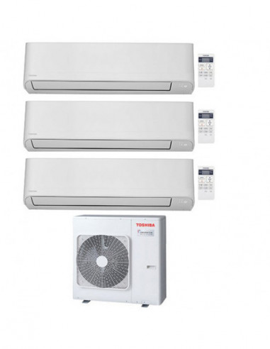 Climatizzatore Condizionatore Toshiba Serie Seiya R32 Trial Split Inverter 13000 + 13000 + 13000 (12000 + 12000 + 12000) BTU ...