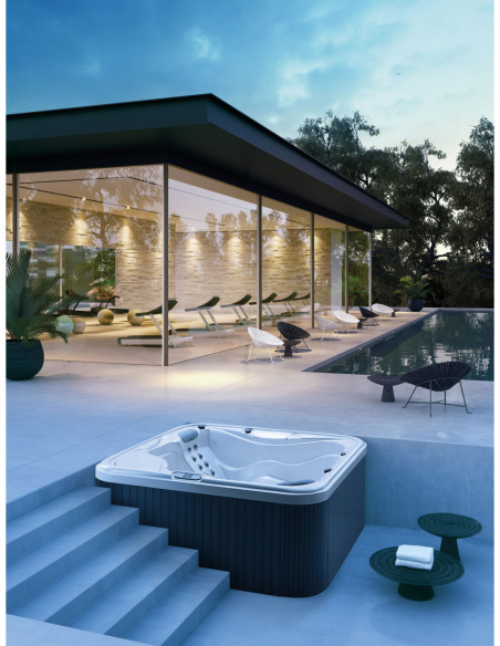 Minipiscina GLASS 1989 Mod. 228 finitura ROVERE - Climaway