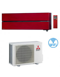 Climatizzatore Condizionatore Mitsubishi Kirigamine Style Rosso Wifi MSZ-LN25VGR 9000 BTU INVERTER classe A+++ /A+++ - Climaway