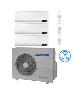 Climatizzatore Condizionatore Samsung WINDFREE AVANT R32 Wifi Trial Split Inverter 7000 + 7000 + 12000 BTU con U.E. AJ052TXJ3...