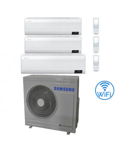 Climatizzatore Condizionatore Samsung WINDFREE AVANT R32 Wifi Trial Split Inverter 7000 + 7000 + 18000 BTU con U.E. AJ068TXJ3...