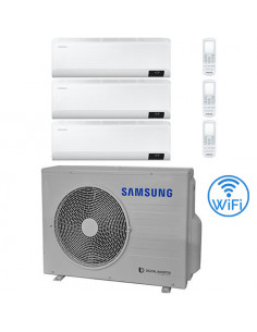Climatizzatore Condizionatore Samsung WINDFREE AVANT R32 Wifi Trial Split Inverter 9000 + 9000 + 12000 BTU con U.E. AJ052TXJ3...