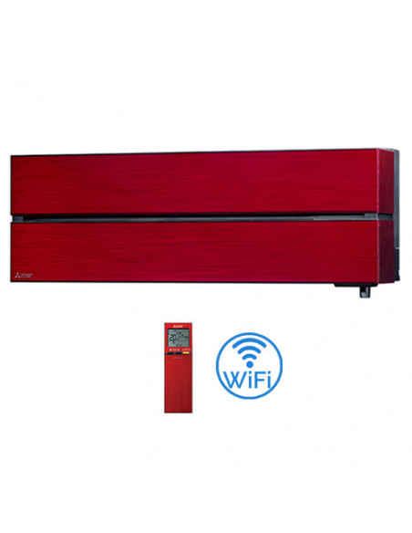 Climatizzatore Condizionatore Mitsubishi Inverter Unità Interna a parete per multisplit serie Kirigamine Style Rosso Wifi 900...