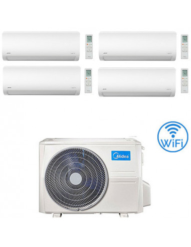 Climatizzatore Condizionatore Midea Xtreme WiFi R32 Quadri Split 9000 + 9000 +12000 + 12000 BTU con U.E. M4OE-28HFN8-Q INVERT...