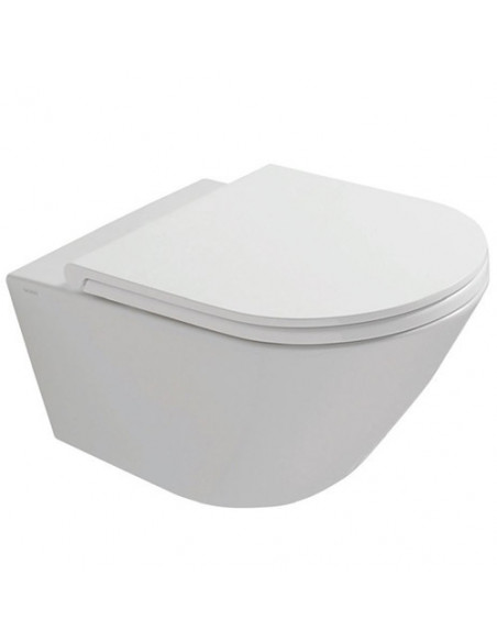 Vaso sospeso Globo Serie Forty 3 con sistema di fissaggio dal basso nascosto Cod. FOS02.BI - Climaway
