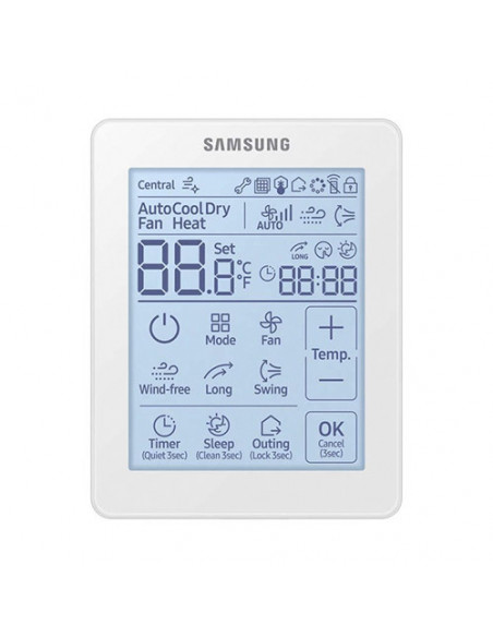 Samsung pompa di calore EHS TDM Plus R410 con modulo idronico Capacità 9,00 kw AE090MXTPGH/EU completa di 2 unità interne can...
