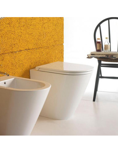 Vaso a terra Globo Serie Forty 3 con carico e scarico acqua regolabile MULTI Cod. FO002.BI - Climaway