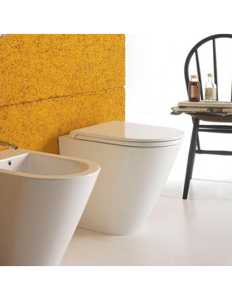 Vaso a terra Globo Serie Forty 3 con carico e scarico acqua regolabile MULTI Cod. FO002.BI - Climaway