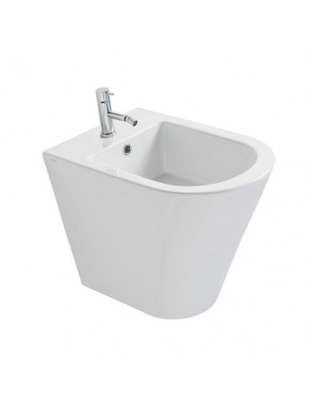 Bidet a pavimento Globo Serie Forty 3 monoforo con sistema di fissaggio filo parete Cod. FO009.BI - Climaway