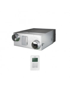 Recuperatore di calore ERV Samsung portata d'aria 250mc/h AN026JSKLKN/EU con comando MWR-VH12N - Climaway