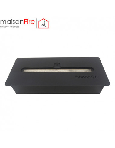 Bruciatore rettangolare a bioetanolo 2lt MaisonFire colore nero - Climaway