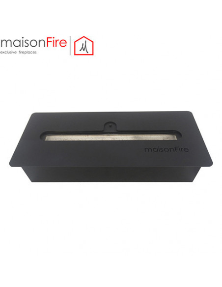 Bruciatore rettangolare a bioetanolo 2lt MaisonFire colore nero - Climaway