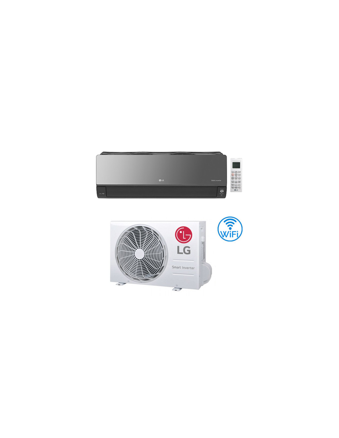 ARTCOOL MIRROR UVnano Climatiseur Réversible 2,5 kW, WiFi