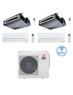 Climatizzatore Condizionatore Mitsubishi R32 Canalizzabile SEZ-M DA più MSZ-AP Wifi Quadri Split Inverter 9000 + 9000 + 7000 ...