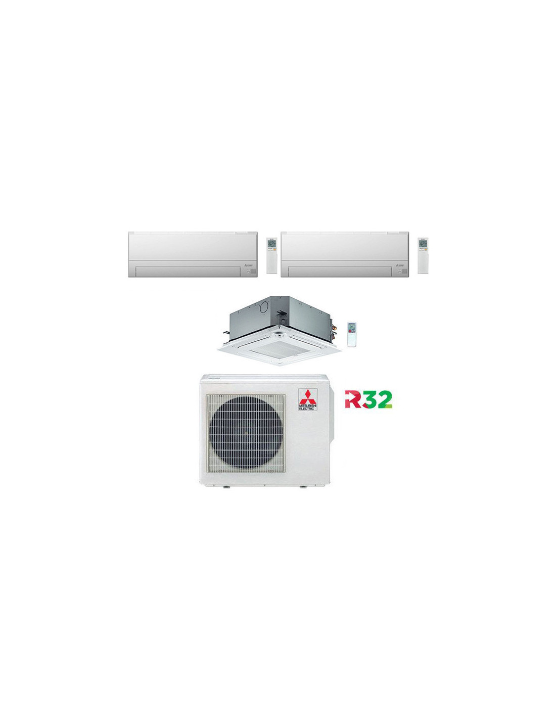 Climatisation Mitsubishi Electric MSZ-BT Trial Split - 9000 + 9000 + 12000 BTU