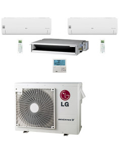 Climatizzatore Condizionatore LG Canalizzabile + Split R32 Trial Split Inverter 9000 + 9000 + 12000 BTU con U.E. MU3R21 NOVIT...