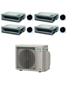 Climatizzatore GARANZIA ITALIA Daikin Canalizzabile Serie FDXM-F9 R32 Quadri Split Inverter 12000 + 12000 + 12000 + 12000 BTU...