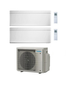Climatizzatore GARANZIA ITALIA Daikin Stylish Bianco WiFi Dual Split Inverter 9000 + 18000 BTU con U.E. 2MXM50A9 Classe A+++/... 2