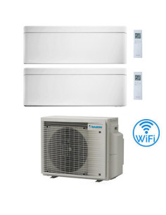 Climatizzatore GARANZIA ITALIA Daikin Stylish Bianco WiFi Dual Split Inverter 9000 + 18000 BTU con U.E. 2MXM50A9 Classe A+++/...