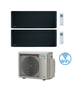 Climatizzatore GARANZIA ITALIA Inverter Daikin Stylish Total Black Wifi Dual Split 9000 + 18000 BTU con U.E. 2MXM68A9 Classe ...