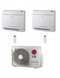 Climatizzatore Condizionatore LG Console WiFi R32 Dual Split Standard Inverter 12000 + 18000 BTU con U.E. MU4R25 NOVITÁ Class... 2