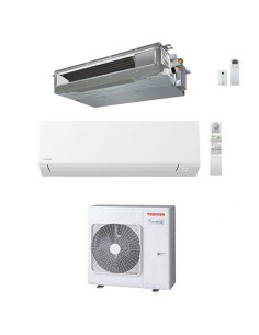 Climatizzatore Condizionatore Toshiba Canalizzabile + Shorai Edge R32 Dual Split Inverter 16000 + 16000 (15000 + 15000) BTU c... 2