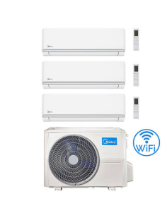 Climatizzatore Condizionatore Midea Elegance R32 WiFi Trial Split 9000 + 9000 + 12000 BTU con U.E. M3OG-21HFN8-Q INVERTER Cla...