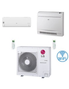 Climatizzatore Condizionatore LG Libero smart più Console R32 Dual Split Standard Inverter 18000 + 12000 BTU con U.E. MU4R25 ...