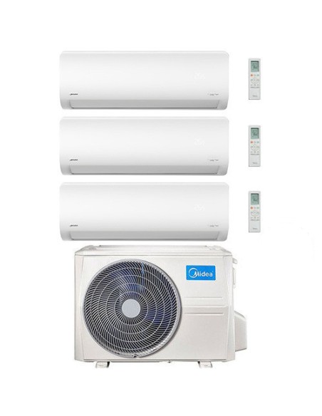 Climatizzatore Condizionatore Midea Xtreme WiFi R32 Trial Split 7000 + 7000 + 9000 BTU con U.E. M3OG-21HFN8-Q INVERTER Classe...