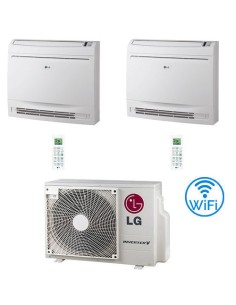 Climatizzatore Condizionatore LG Console WiFi R32 Dual Split Standard Inverter 12000 + 18000 BTU con U.E. MU4R25 NOVITÁ Class...
