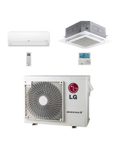 Climatizzatore Condizionatore LG Libero Smart WiFi + Cassetta 4 vie R32 Dual Split Inverter 9000 + 18000 BTU con U.E. MU4R25 ...