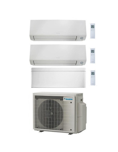 Climatizzatore GARANZIA ITALIA Daikin Perfera All Seasons + Stylish Wifi Trial Split Inverter 9000 + 9000 + 12000 BTU con U.E...