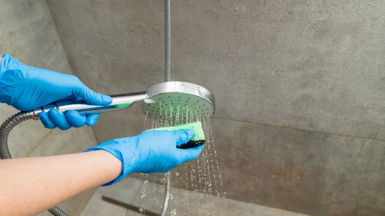 Come eliminare il calcare  dal soffione per doccia 